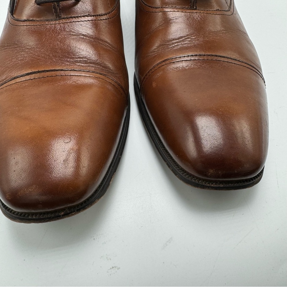 Florsheim Brown Corbetta Cap Toe Oxford Leather Mens Size 13 D - Picture 3 of 13